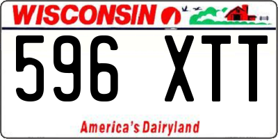 WI license plate 596XTT