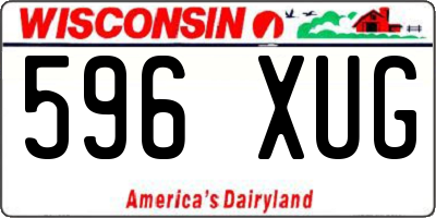 WI license plate 596XUG
