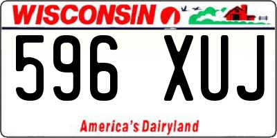 WI license plate 596XUJ