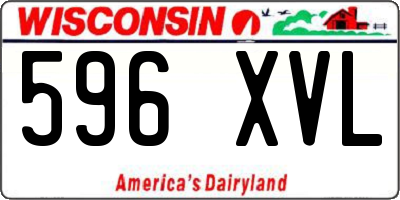 WI license plate 596XVL