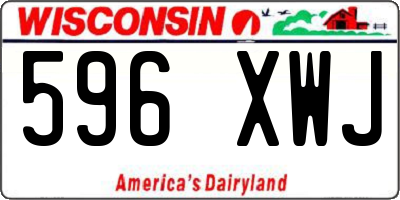 WI license plate 596XWJ