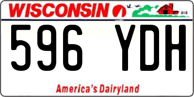 WI license plate 596YDH