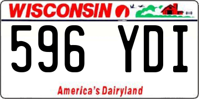 WI license plate 596YDI