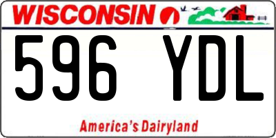 WI license plate 596YDL