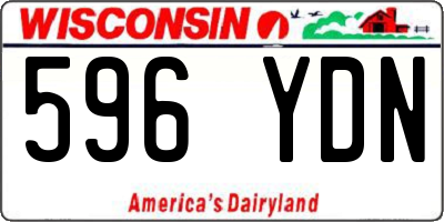WI license plate 596YDN
