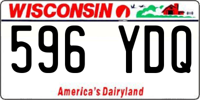 WI license plate 596YDQ
