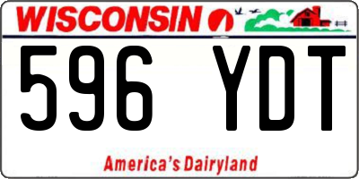 WI license plate 596YDT