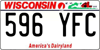 WI license plate 596YFC