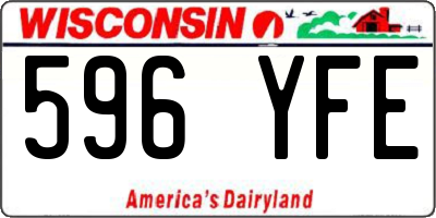 WI license plate 596YFE
