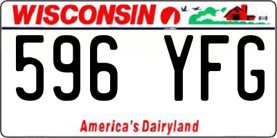 WI license plate 596YFG