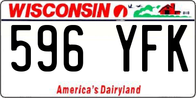 WI license plate 596YFK