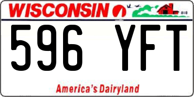 WI license plate 596YFT