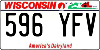 WI license plate 596YFV