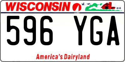 WI license plate 596YGA