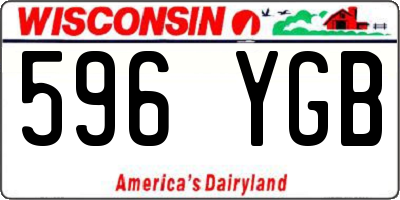 WI license plate 596YGB