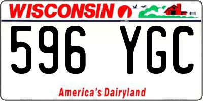 WI license plate 596YGC