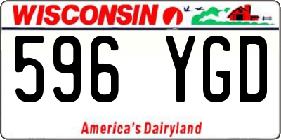 WI license plate 596YGD