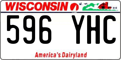 WI license plate 596YHC