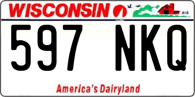 WI license plate 597NKQ