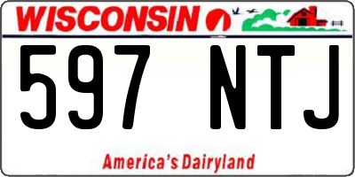 WI license plate 597NTJ