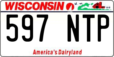 WI license plate 597NTP