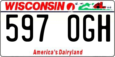 WI license plate 597OGH