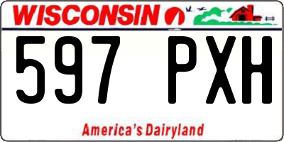 WI license plate 597PXH