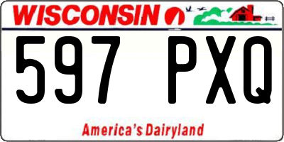 WI license plate 597PXQ