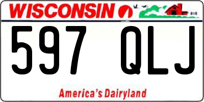 WI license plate 597QLJ