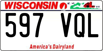 WI license plate 597VQL