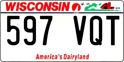 WI license plate 597VQT