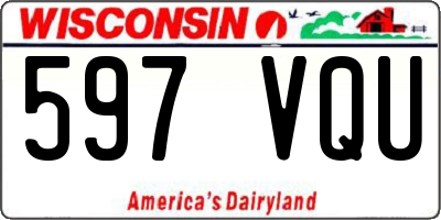 WI license plate 597VQU