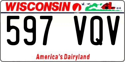 WI license plate 597VQV