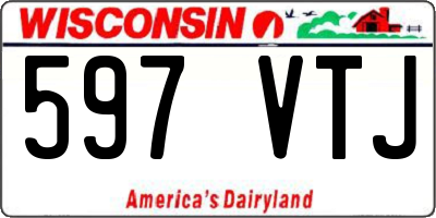 WI license plate 597VTJ