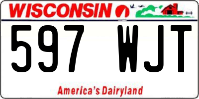 WI license plate 597WJT