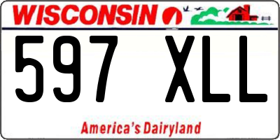 WI license plate 597XLL
