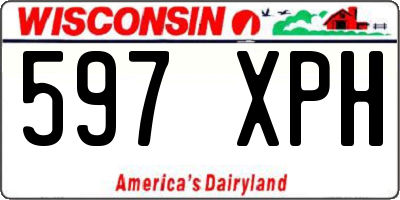 WI license plate 597XPH