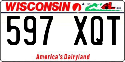 WI license plate 597XQT