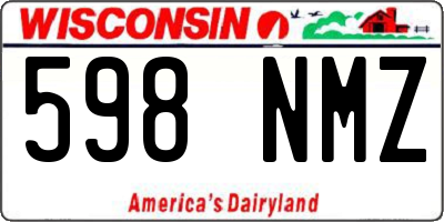 WI license plate 598NMZ