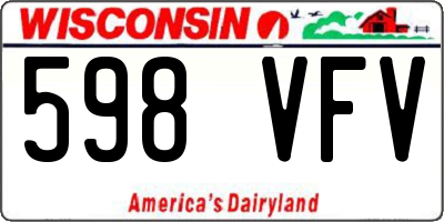 WI license plate 598VFV