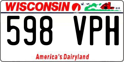 WI license plate 598VPH