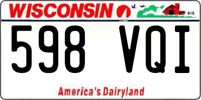 WI license plate 598VQI