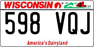 WI license plate 598VQJ