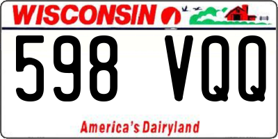 WI license plate 598VQQ