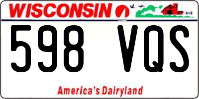 WI license plate 598VQS