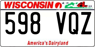 WI license plate 598VQZ