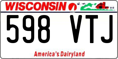 WI license plate 598VTJ