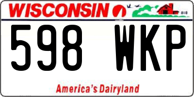WI license plate 598WKP
