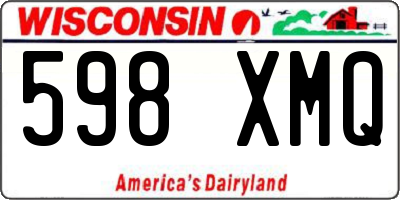 WI license plate 598XMQ