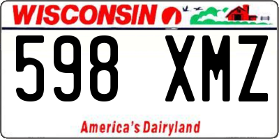 WI license plate 598XMZ